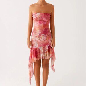 PEPPERMAYO Brooks Mini Dress - Flamingo Fling size 2